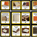**Flashcards for Spaced Repetition:** A visually appealing arrangement of flashcards with questions and answers, showcasing their use in spaced repetition learning. The setting should be a cozy study environment with books and learning materials.