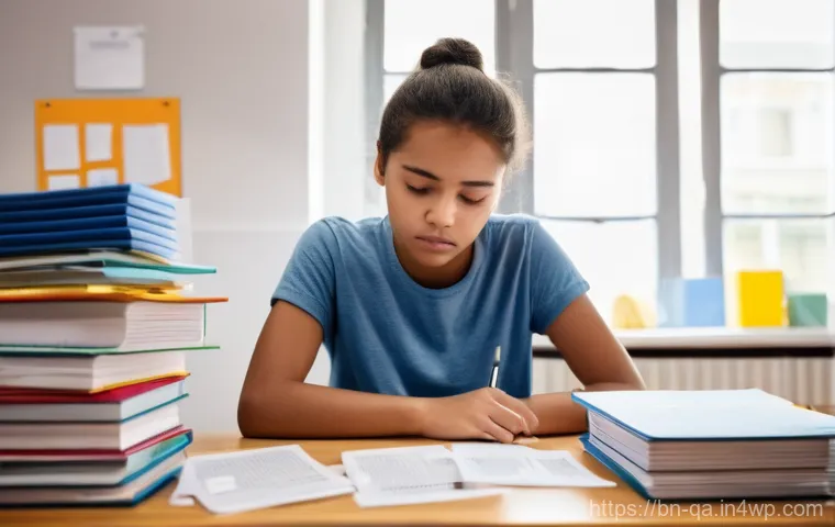 간격 반복 시스템에서의 효과적인 자료 활용 - **Prompt:** A visually engaging image depicting a young female student, approximately 16-18 years ol...